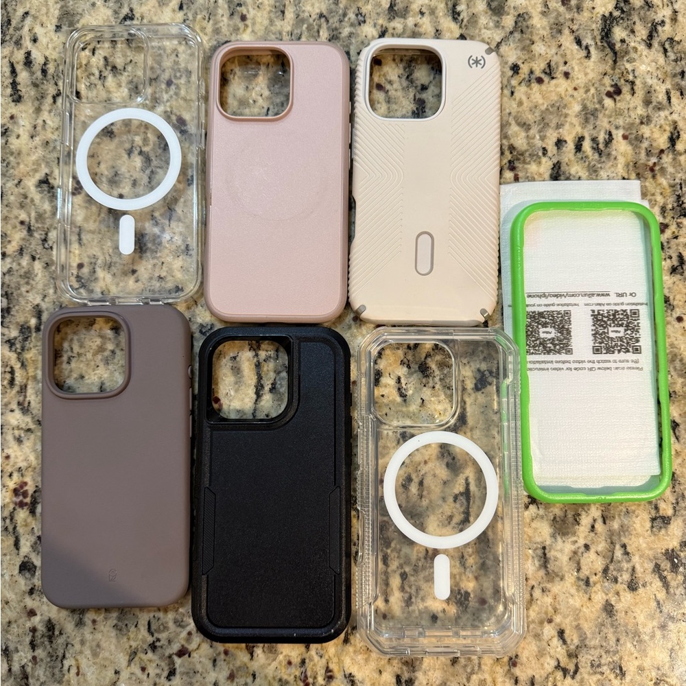Assorted Color iPhone 16 Pro Cases